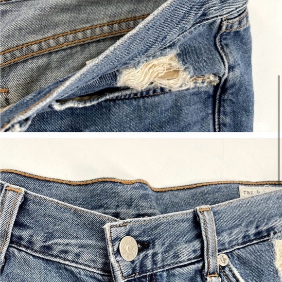 Rag & Bone Cut Off Distressed Short in Winnie - Picture 2 of 9